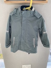 Polarn O Pyret Po.P Shell & Fleece Waterproof Jacket 104cm (3-4 Years) Green
