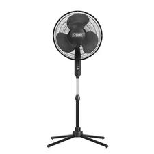 EZ-CHILL 16” Oscillating Pedestal Fan, 3-speed Options, 90-Degree Oscillat
