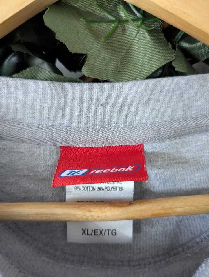 Reebok Philadelphia Eagles Sweatshirt Mens XL UK XXL  Grey Crewneck NFL Jumper - Image 3 of 4