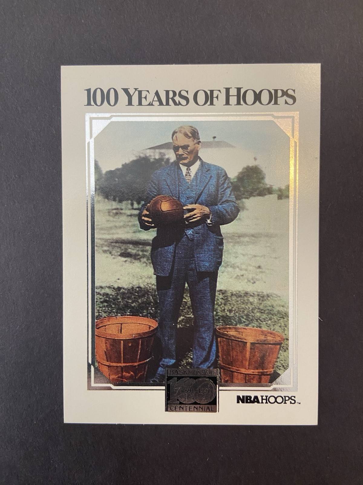 1991 NBA Hoops..... 100 Years of Hoops #CC1 James Naismith