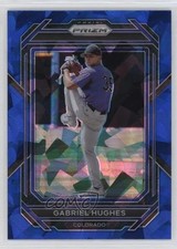 2023 Panini Prizm Blue Ice Prizm Gabriel Hughes #152 1d6q