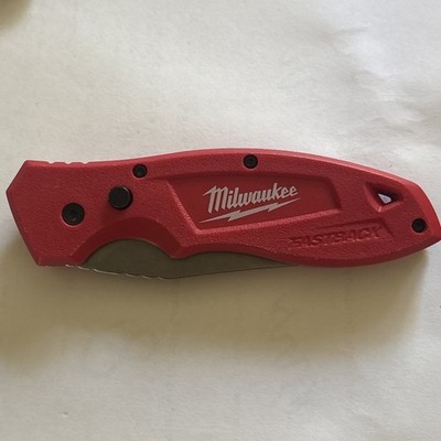 Milwaukee 48-22-1990 FASTBACK Smooth Folding Pocket Knife - Red