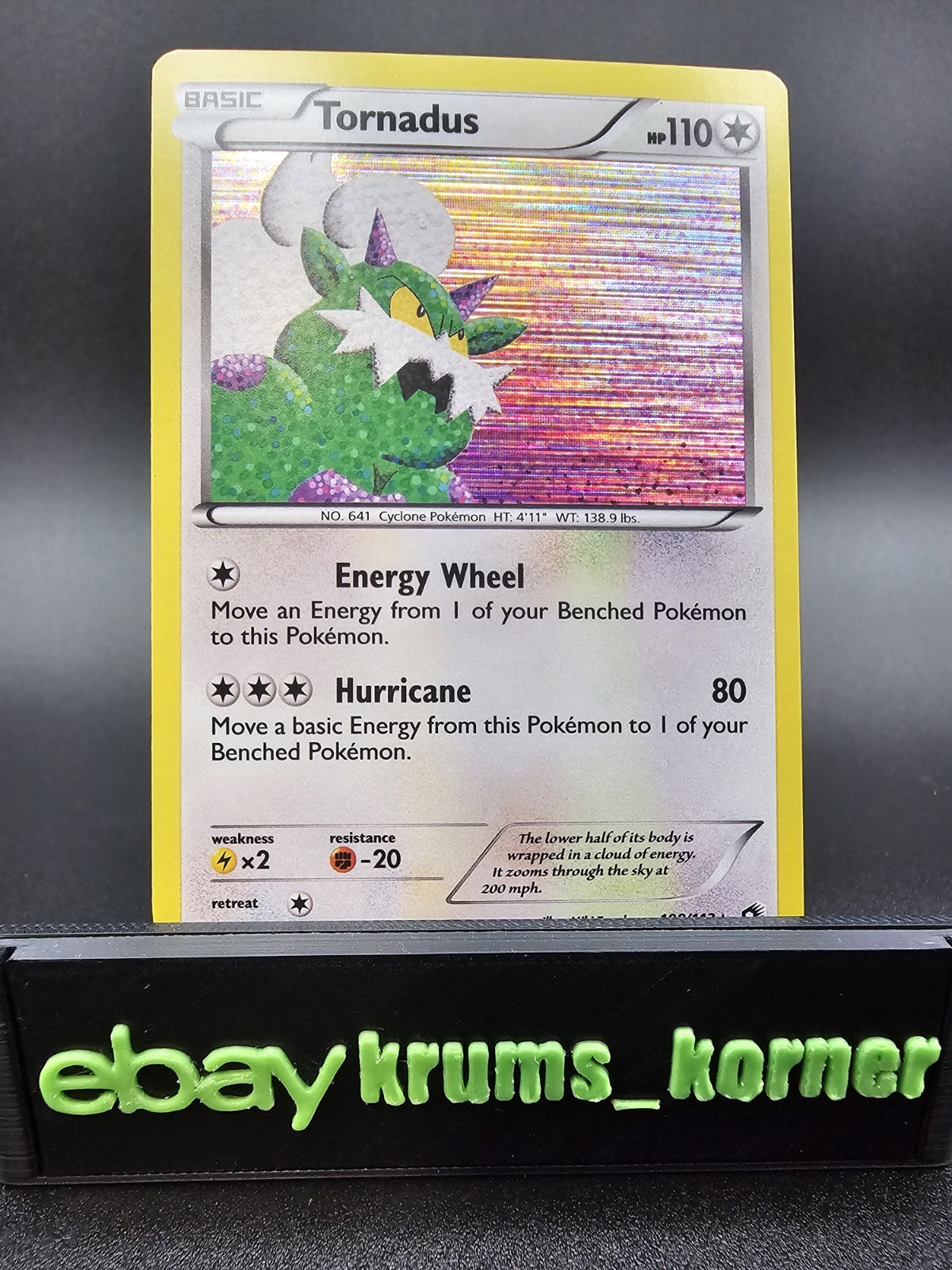 Tornadus 108/113 Legendary Treasures Holo - NM