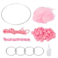 TraumfäNger Zum Selbermachen, Bastelset Mit Federn Und Kristallperlen, Rosa