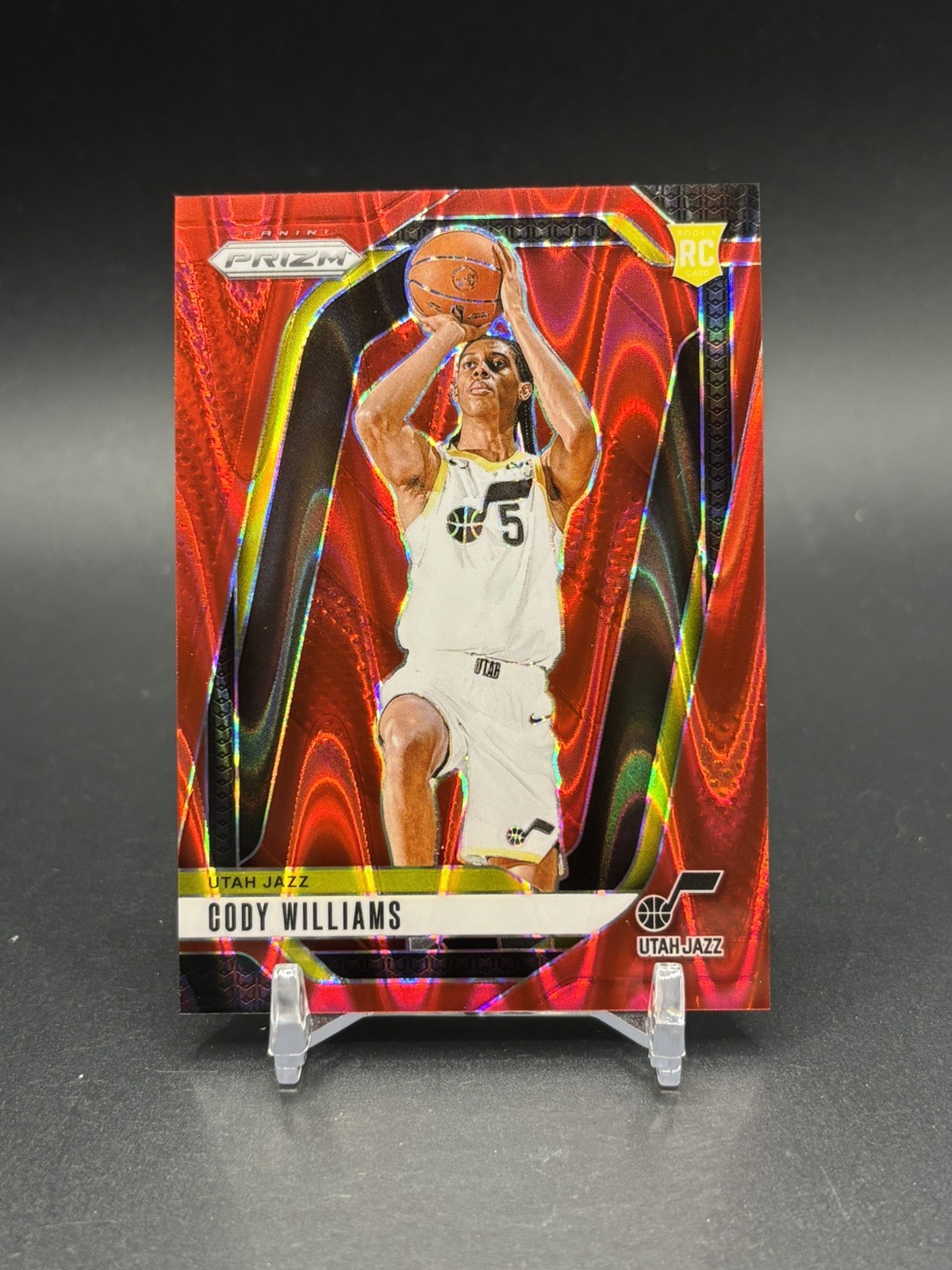 2024-25 Prizm CODY WILLIAMS Red Seismic /299 SP Rookie Card RC Utah Jazz #232
