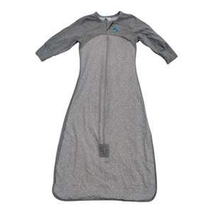 Love To Dream Sleep Grey Stars Size 6-18 Months 0-1 Full Zip Cotton Sleepsack 