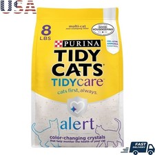 Health Monitoring Cat Litter Silica Crystals Low Dust Odor Control Multi Cat 8lb