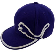 Puma 210 Fitted Flexfit Hat Purple White Big ...