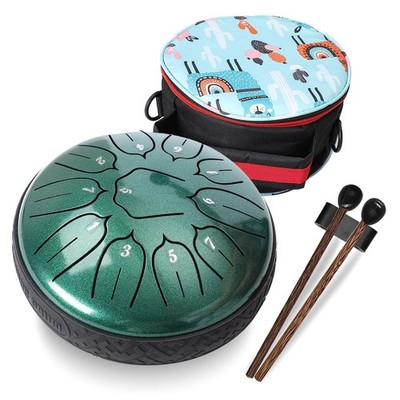 Ubblove Steel Tongue Drum 11 Notes 6 inch Handpan Drum Percussion Instruments...