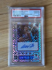 2023 Donruss Optic Cason Wallace Signature Series Checkerboard 1/1 PSA 10