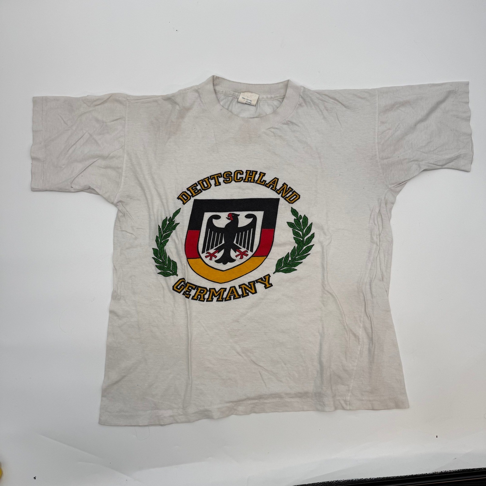 Euro Company Deutschland Germany Mens Size 2XL Fits Large Graphic Shirt Vintage