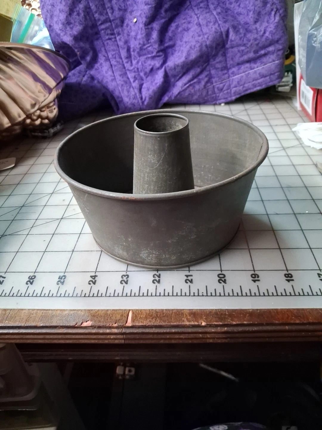 Vintage Angel Food Cake Pan, Pound Cake, Shortcake, Baking Pan