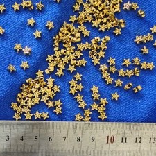 300pcs Antiqued Golden Metal Star Spacer Beads 6mm R306