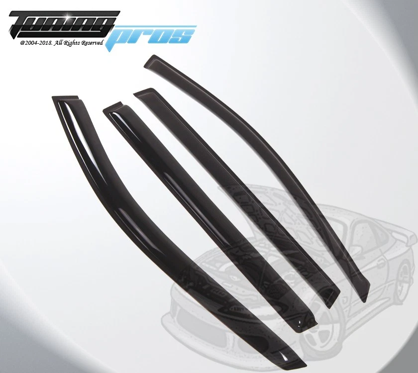 Juego de 4 viseras protectoras de lluvia para ventana de humo para Hyundai Entourage 2007-2010 Foto 2 de 4