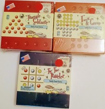 Vtg Family New Travel Games -Triangle Solitaire, Fox & Geese, Tic Tac Traveler