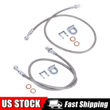 Stainless Steel Extended Brake Lines For 99-07 Silverado Sierra 1500 Left Right Stainless Steel Extended Brake Lines For 99-07 Silverado Sierra 1500 Left Right