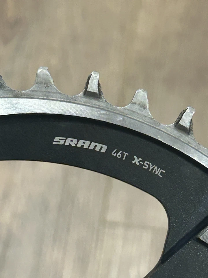 Corrente de estrada SRAM X-Sync 46t 107 BCD 4 parafusos 1x12 velocidades alumínio - Imagem 2 de 4