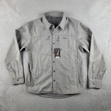 Sitka Highland Overshirt Mens Large Granite Gray Beechcraft Logo NEW