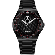 Montre Noir En Acier Fan Art Mercedes Benz AMG SPORT GT Look Carbone