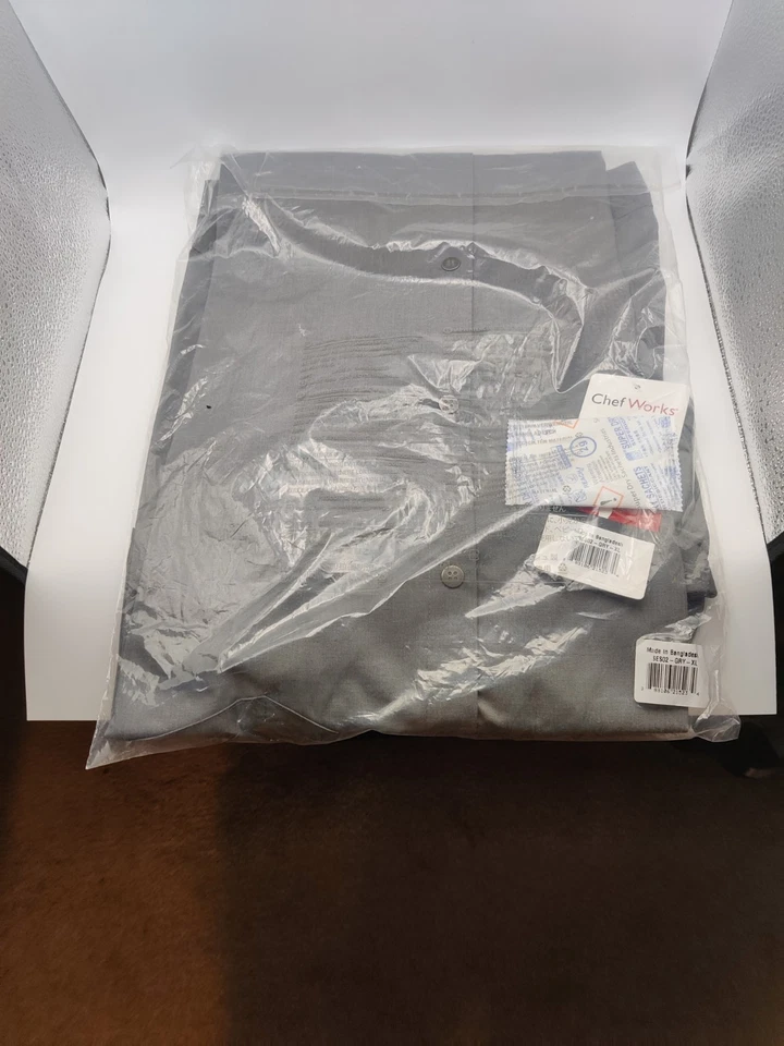 New Chef Works Long Sleeve Gray Shirt Mens XL Culinary - Image 2 of 2