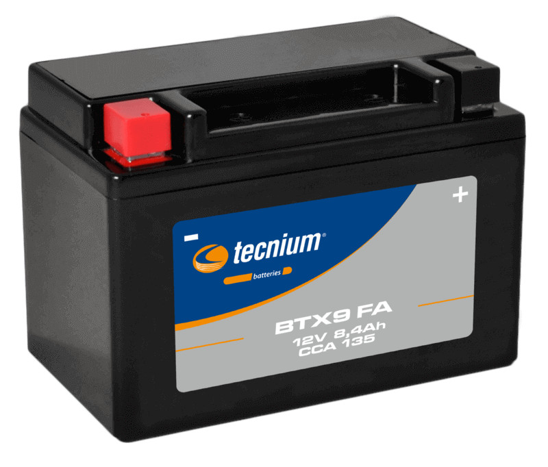Batterie Tecnium BTX9 étanche à forte puissance de démarrage pour quad TRX
