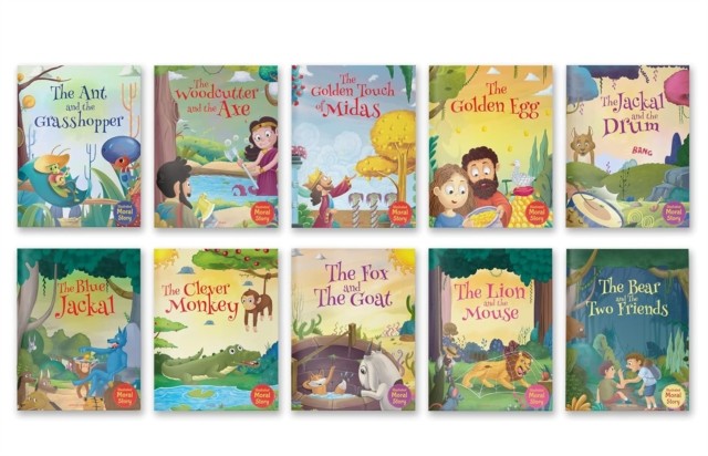 Illustrated Moral Stories (Collection of 10 Books) by Wonder House Books (Book) - Image 3