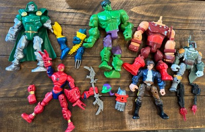 Hasbro Marvel And Star Wars Hero Mashers Action Figure Lot Mostly Incomplete 