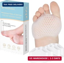 Metatarsal Pads 12 Pack Ball of Foot Cushions for Women and Men Soft Gel Foot Pa