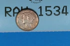 1937 10C MERCURY HEAD SILVER DIME Early US Type RAW-1534