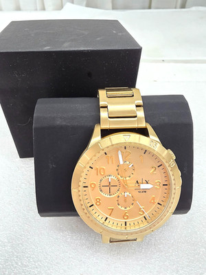 Armani Exchange AX1752 Men's Gold Tone Stainless Chronograph 42mm Watch