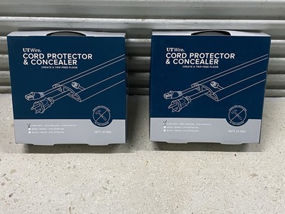 UT Wire Cord Protector & Concealer 15 Feet Dark Gray
