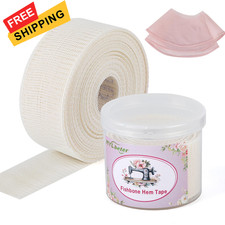 MYLbeter Fishbone Hem Tape for Sewing 2.5 yards x 1.38 inches, beige 2.5yards 