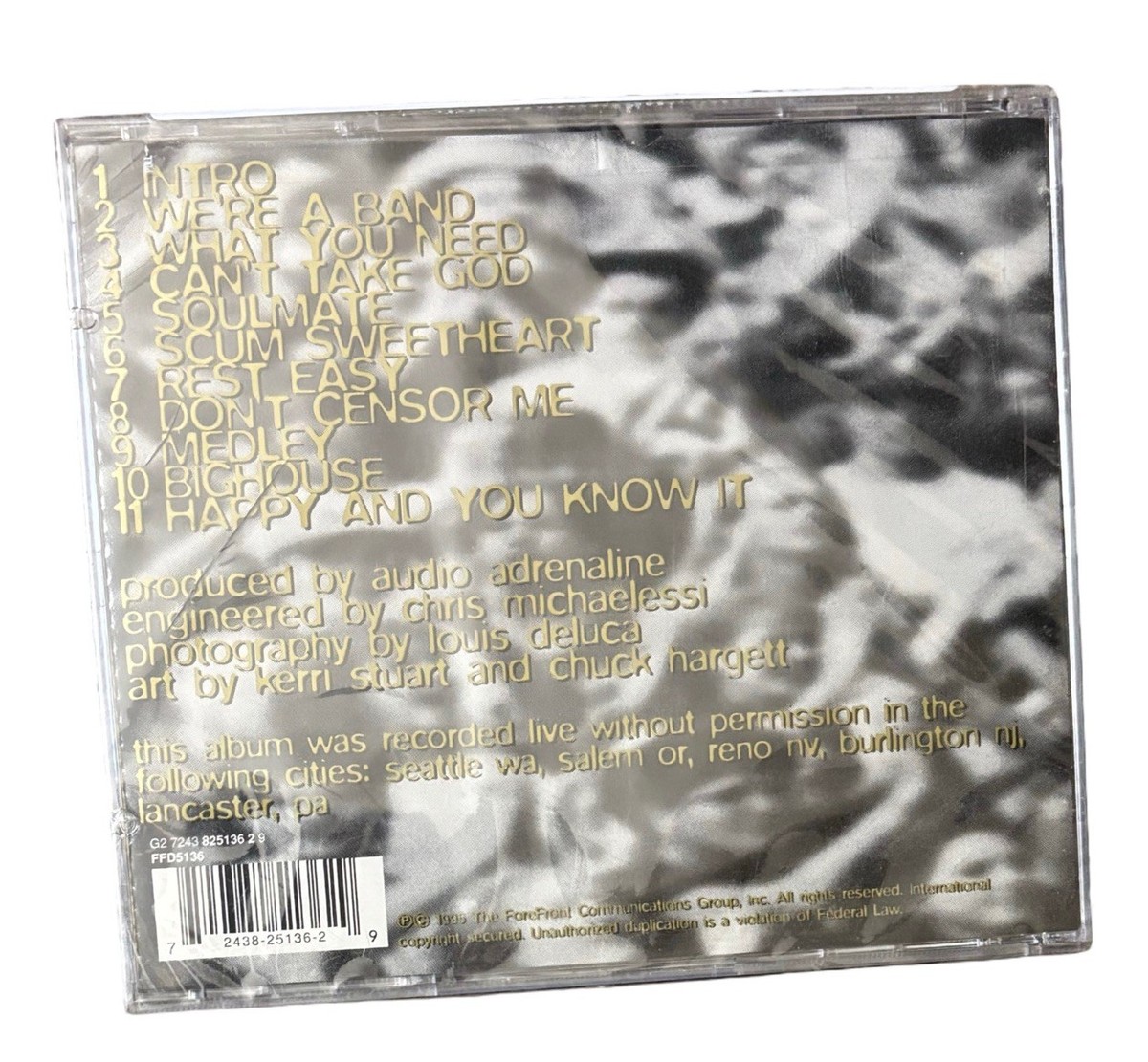 Live Bootleg by Audio Adrenaline (CD, Oct-1995, Chordant) for sale