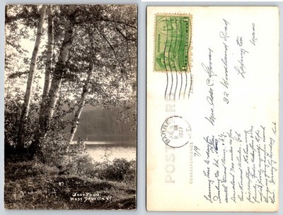 West Danville Vermont Joe's Pond RPPC Postcard AA420