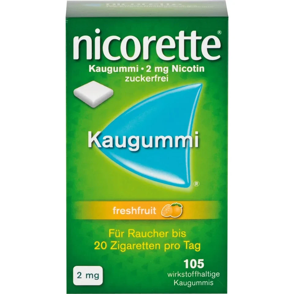 KOHLPHARMA GMBH Nicorette 2 mg Freshfruit Kaugummi 105St - 13754025