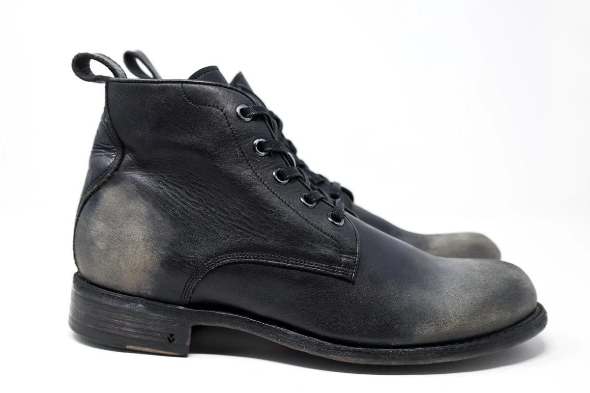 John Varvatos Chukka Boots Men 11.5 Black Leather Lace Up Desert Boot F0514B John Varvatos Men main image 3