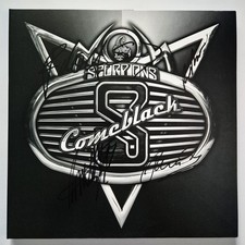 SCORPIONS Comeblack LP vinyl  SIGNED original AUTOGRAPHS RACC COA