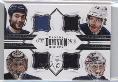 2013-14 Dominion Quad Jerseys 46/50 Anthony Peluso Edward Pasquale Rookie RC 2a8