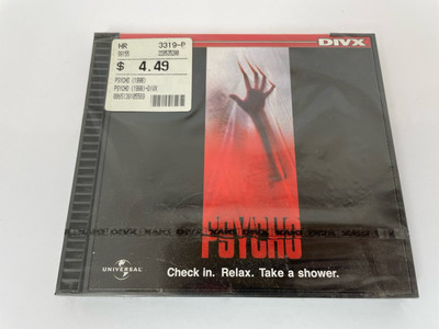 Psycho (DIVX, 1999) DIVX 10556 Horror Movie Universal Vintage 90 s RARE New