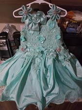 Jenniferwu Christmas Dress Baby Girls Lace Flower Dresses Pageant  Size 3t