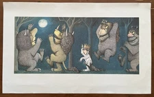 Where The Wild Things Are 1971 Limited Print, Wild Rumpus, Howling At The Moon