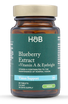 Holland & Barrett Blaubeere + Augentrost Vision 60 Kapseln Vitamin für Sehkraft