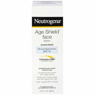 Neutrogena Age Shield Face Oil Free SPF 70 Helioplex Lotion 3 oz New exp 5/24