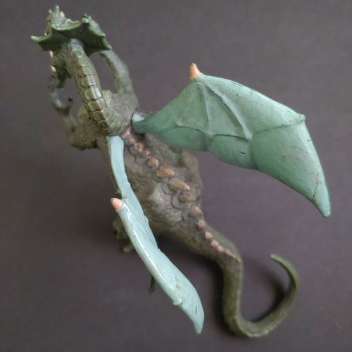 Plastoy Winged Dragon Figure Green Fantasy Diorama Toy 7.5" - Picture 10 of 12