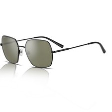 Serengeti Loy SS548002 Mineral Green Polarised Shiny Black Sunglasses