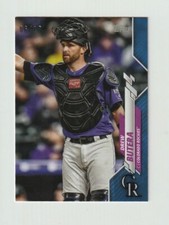 Drew Butera 2020 Topps Mini On Demand Blue Parallel 06/10 #U-72 Rockies 