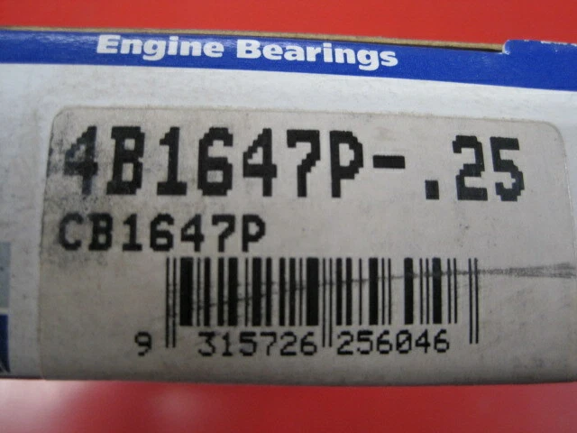 New ACL connecting rod bearing set 4B1647P .25mm 96-02 Chevy Malibu 2.4L L4 - Image 2 of 4