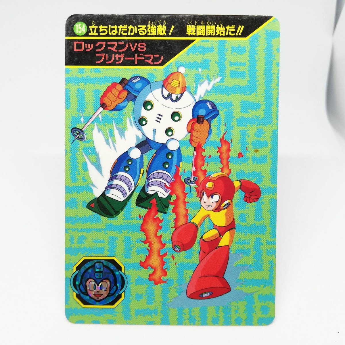 154 Mega Man vs Blizzard Man MegaMan 6 Card CAPCOM game JAPAN GAME