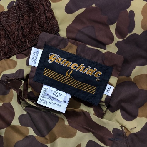 Gamehide Vintage Camo Bomber Brown Jacket Reversible Quilted Fleece Mens Medium - Picture 11 of 12