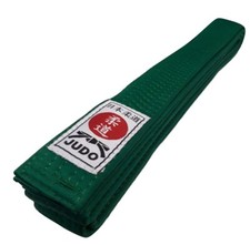 Judog&uuml;rtel gr&uuml;n mit Judo-Label